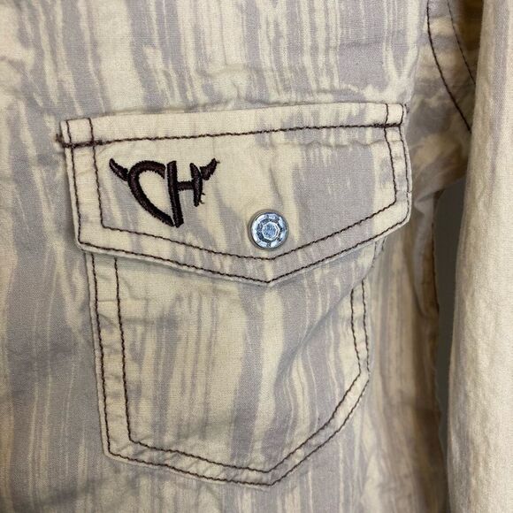 Cowgirl Hardware Shirt Small Turquoise Blue Pearl Snap Western Rodeo Embroidered - Picture 5 of 10